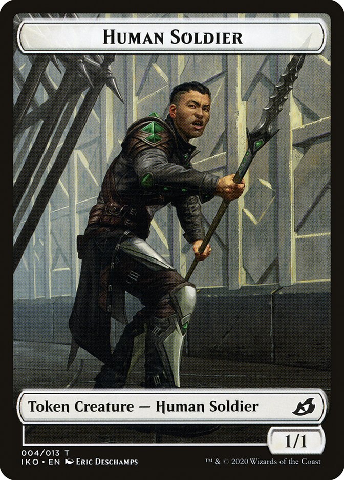 Cat Bird // Human Soldier (004) Double-Sided Token [Ikoria: Lair of Behemoths Tokens] Magic: The Gathering