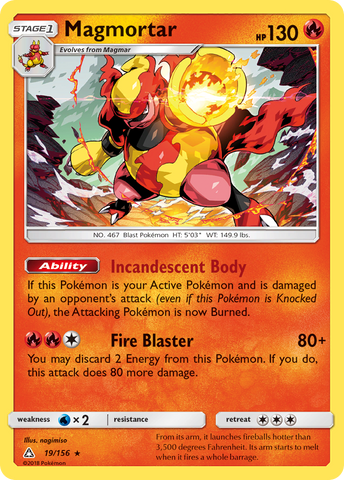 Magmortar (19/156) [Sun & Moon: Ultra Prism] Pokémon