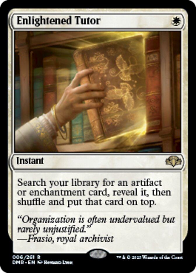 Enlightened Tutor [Dominaria Remastered] Magic: The Gathering