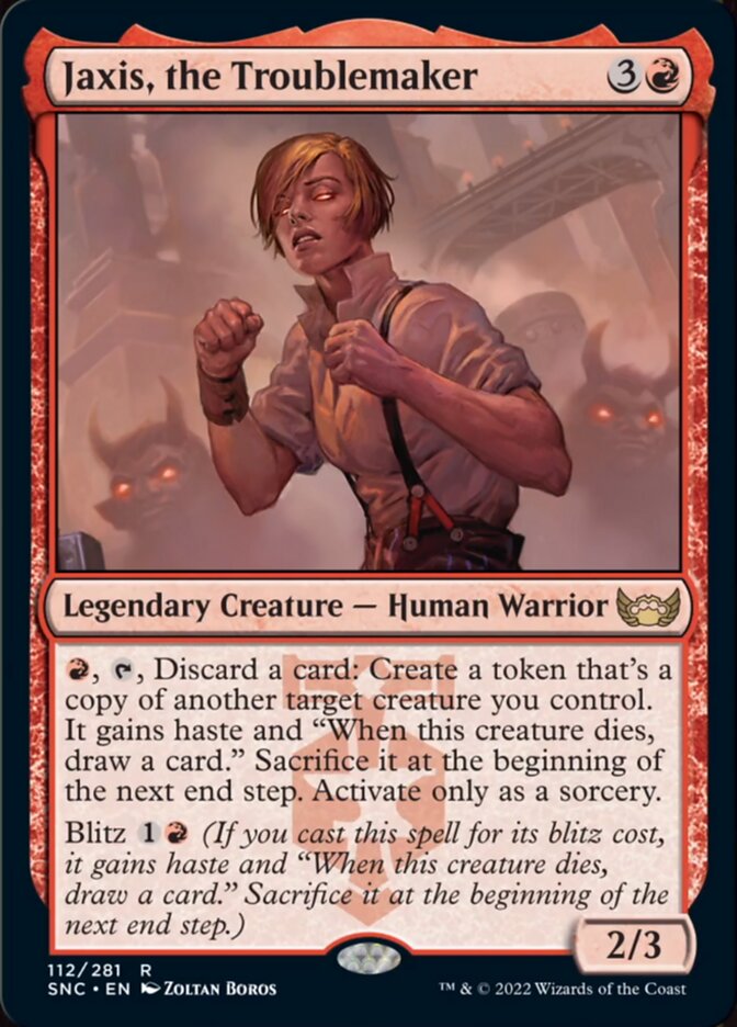 Jaxis, the Troublemaker [Streets of New Capenna] Magic: The Gathering