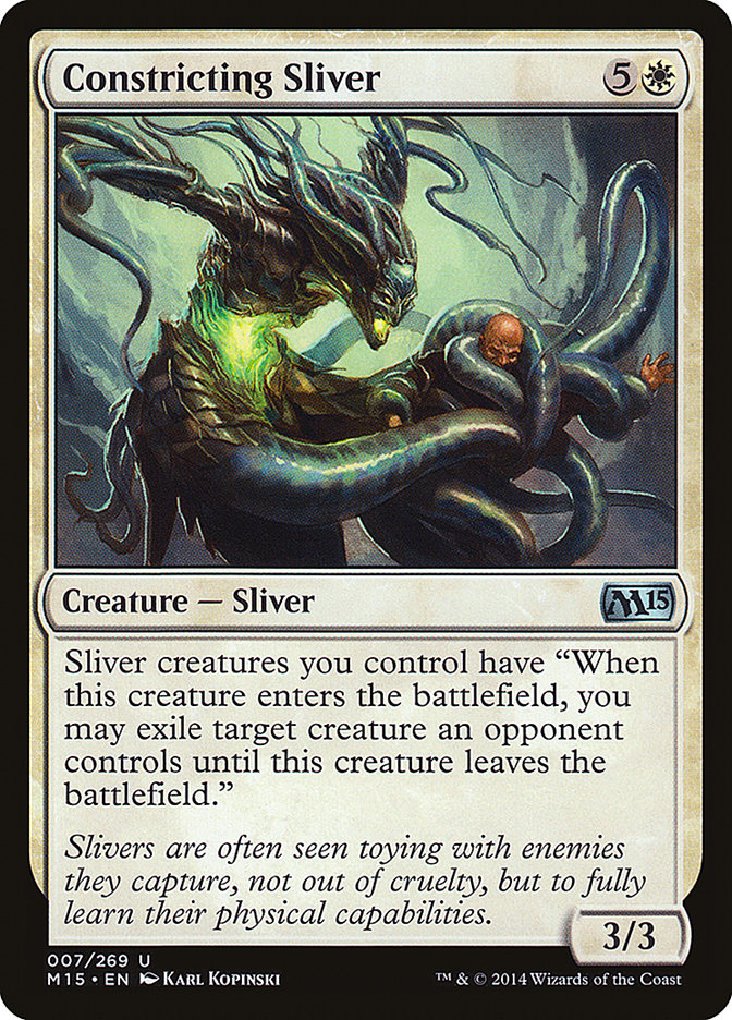Constricting Sliver [Magic 2015] Magic: The Gathering