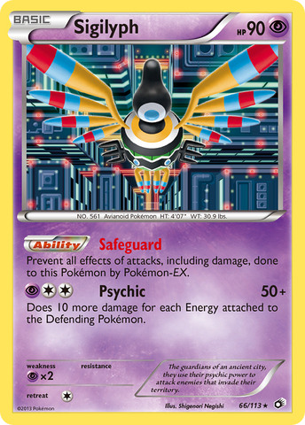 Sigilyph (66/113) [Black & White: Legendary Treasures] Pokémon