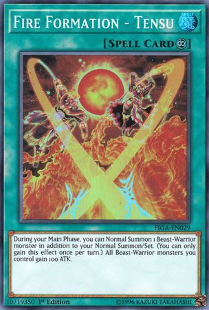 Fire Formation - Tensu [FIGA-EN029] Super Rare Yu-Gi-Oh!