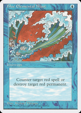 Blue Elemental Blast [Fourth Edition] Magic: The Gathering