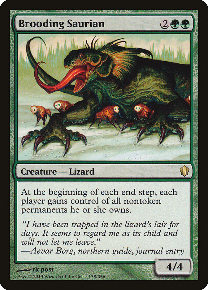 Brooding Saurian [Commander 2013] Magic: The Gathering