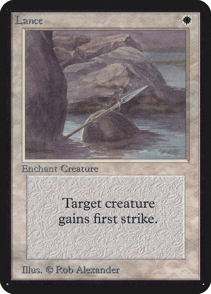 Lance [Alpha Edition] Magic: The Gathering