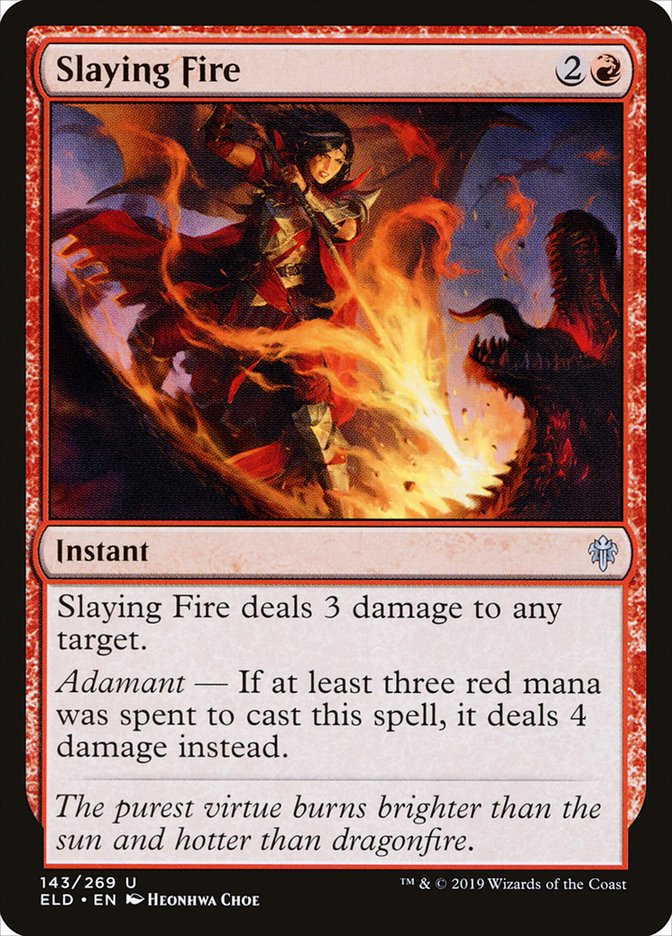 Slaying Fire [Throne of Eldraine] Magic: The Gathering