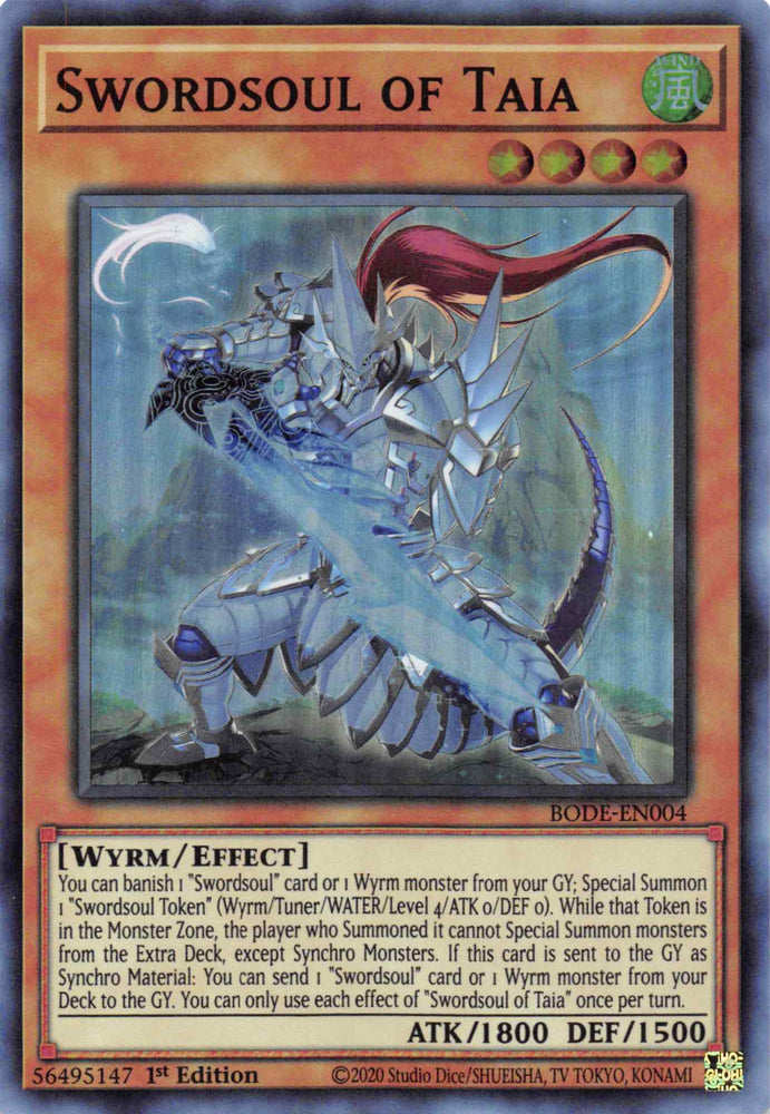 Swordsoul of Taia [BODE-EN004] Super Rare Yu-Gi-Oh!
