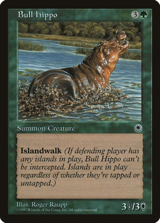 Bull Hippo [Portal Demo Game] Magic: The Gathering