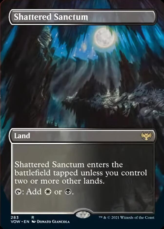 Shattered Sanctum (Borderless Alternate Art) [Innistrad: Crimson Vow] Magic: The Gathering