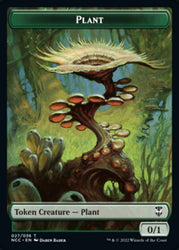 Plant // Beast Double-Sided Token [Streets of New Capenna Commander Tokens] Magic: The Gathering