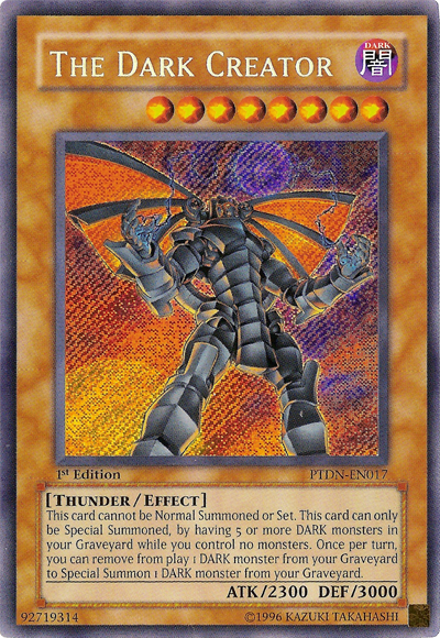 The Dark Creator [PTDN-EN017] Secret Rare Yu-Gi-Oh!