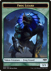 Ooze // Frog Lizard Double-Sided Token [Ravnica Allegiance Guild Kit Tokens] Magic: The Gathering