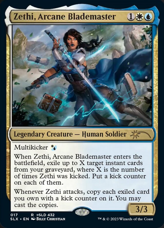 Zethi, Arcane Blademaster [Secret Lair: Universes Within] Magic: The Gathering