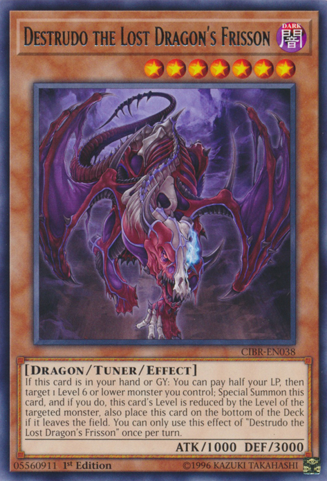 Destrudo the Lost Dragon's Frisson [CIBR-EN038] Rare Yu-Gi-Oh!