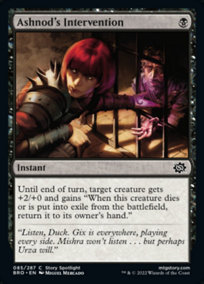 Ashnod's Intervention [The Brothers' War] Magic: The Gathering