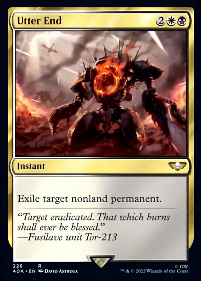 Utter End (Surge Foil) [Warhammer 40,000] Magic: The Gathering