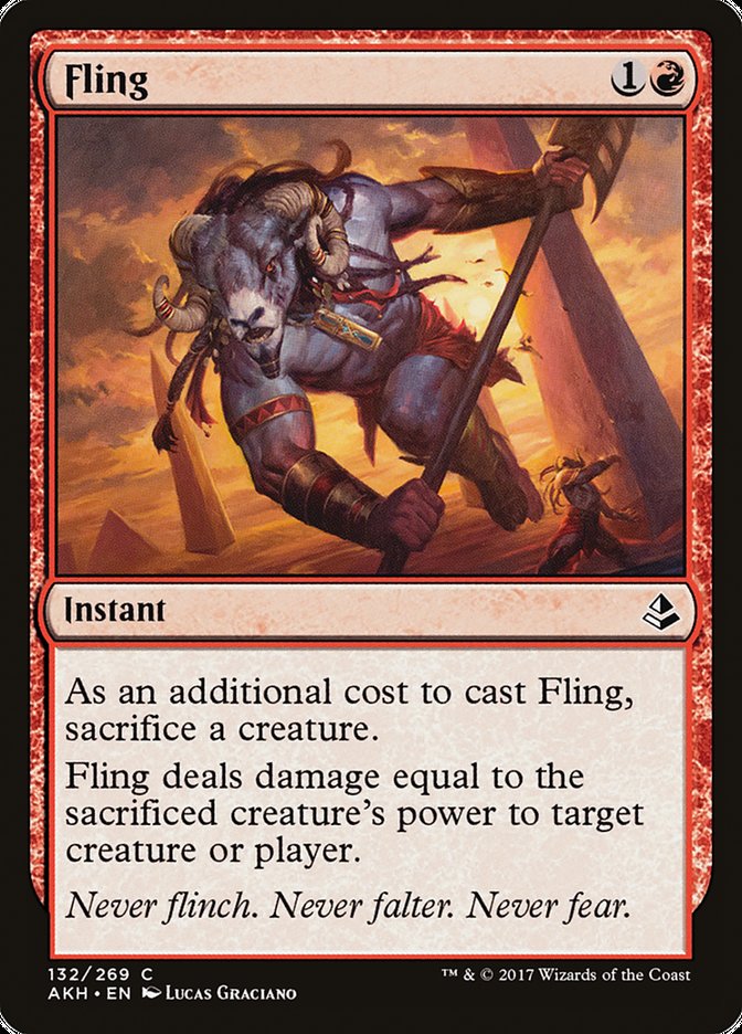 Fling [Amonkhet] Magic: The Gathering