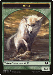 Wolf // Zombie Double-Sided Token [Commander 2015 Tokens] Magic: The Gathering
