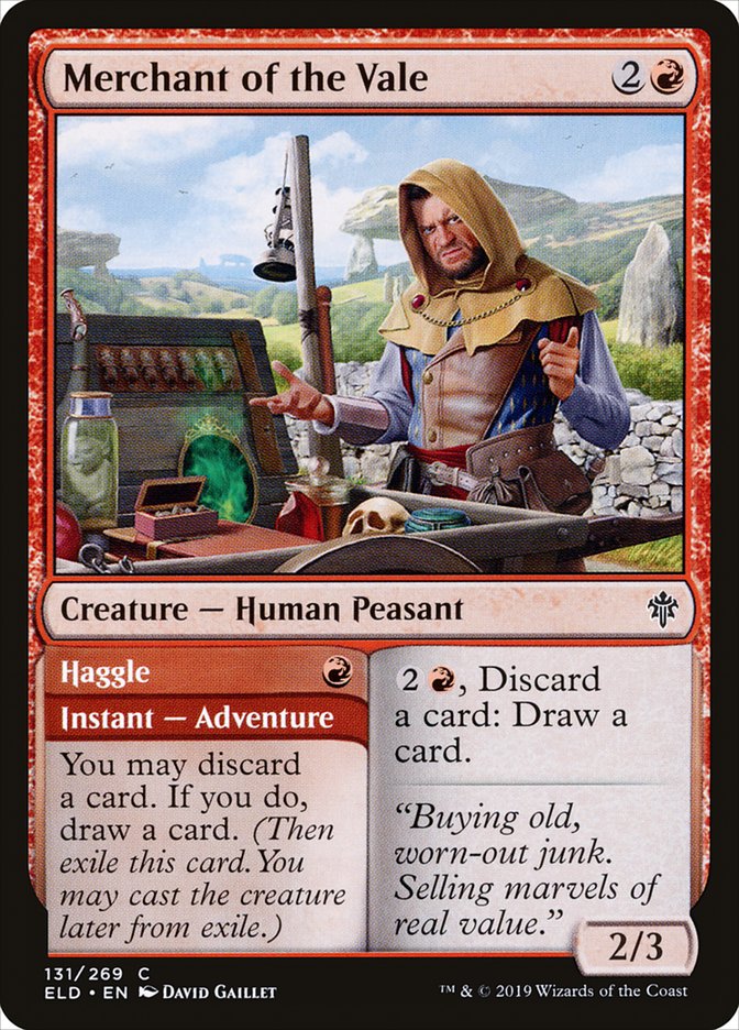 Merchant of the Vale // Haggle [Throne of Eldraine] Magic: The Gathering