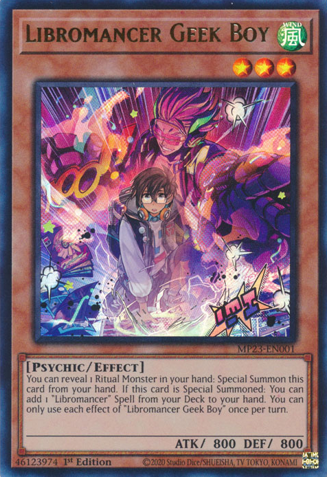 Libromancer Geek Boy [MP23-EN001] Ultra Rare Yu-Gi-Oh!