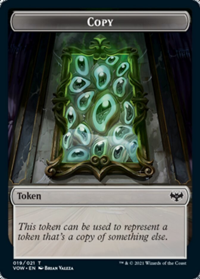 Copy // Human (010) Double-Sided Token [Innistrad: Crimson Vow Tokens] Magic: The Gathering