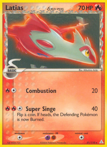 Latias (21/110) (Delta Species) [EX: Holon Phantoms] Pokémon