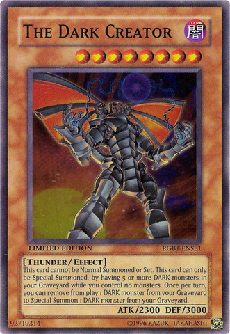The Dark Creator [RGBT-ENSE1] Super Rare Yu-Gi-Oh!