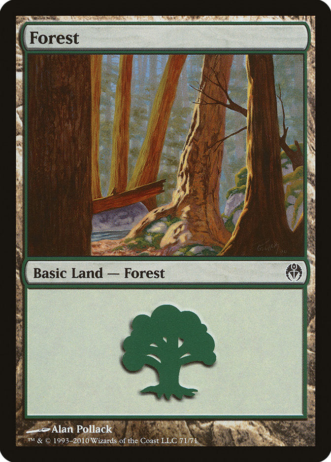 Forest (71) [Duel Decks: Phyrexia vs. the Coalition] Magic: The Gathering