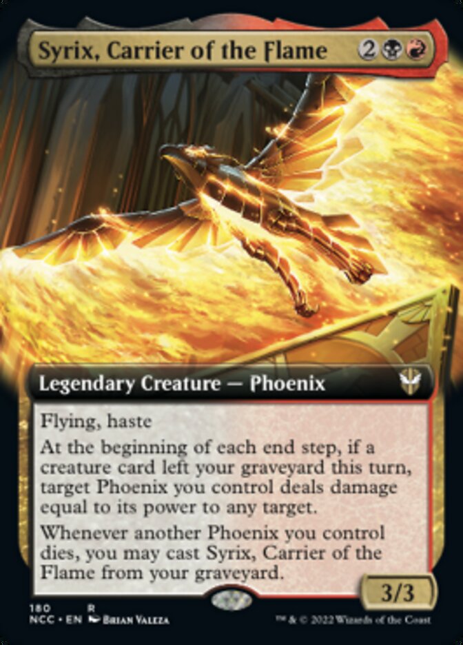 Syrix, Carrier of the Flame (Extended Art) [Streets of New Capenna Commander] Magic: The Gathering