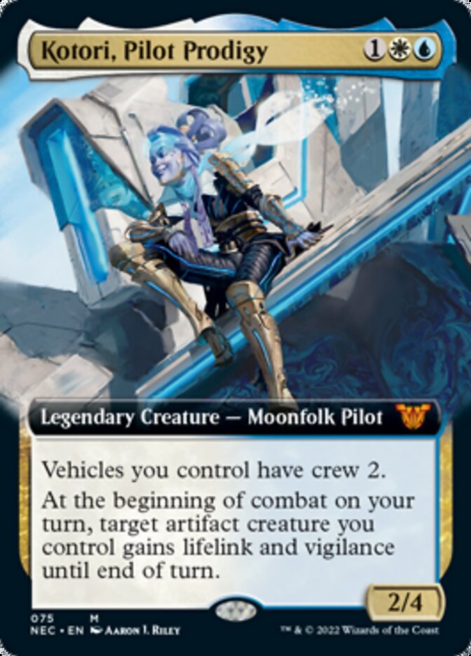 Kotori, Pilot Prodigy (Extended Art) [Kamigawa: Neon Dynasty Commander] Magic: The Gathering