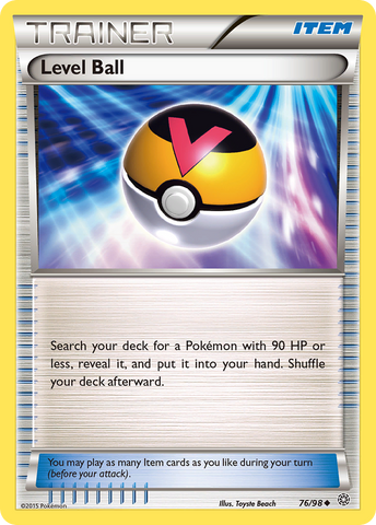 Level Ball (76/98) [XY: Ancient Origins] Pokémon