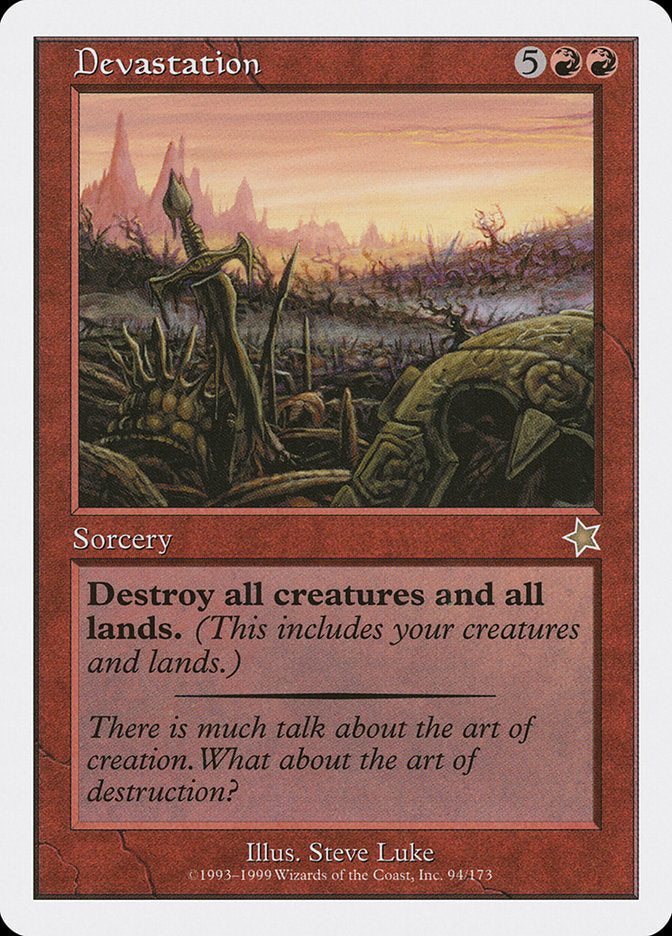 Devastation [Starter 1999] Magic: The Gathering