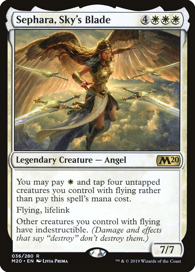 Sephara, Sky's Blade [Core Set 2020] Magic: The Gathering