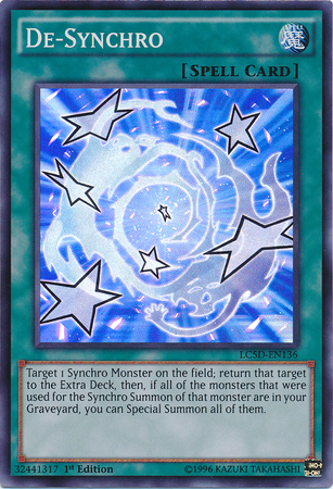 De-Synchro [LC5D-EN136] Super Rare Yu-Gi-Oh!