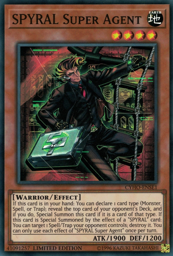 SPYRAL Super Agent [CYHO-ENSE1] Super Rare Yu-Gi-Oh!