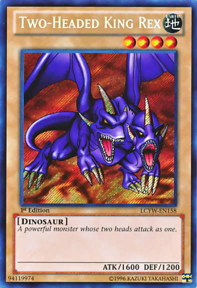 Two-Headed King Rex [LCYW-EN158] Secret Rare Yu-Gi-Oh!