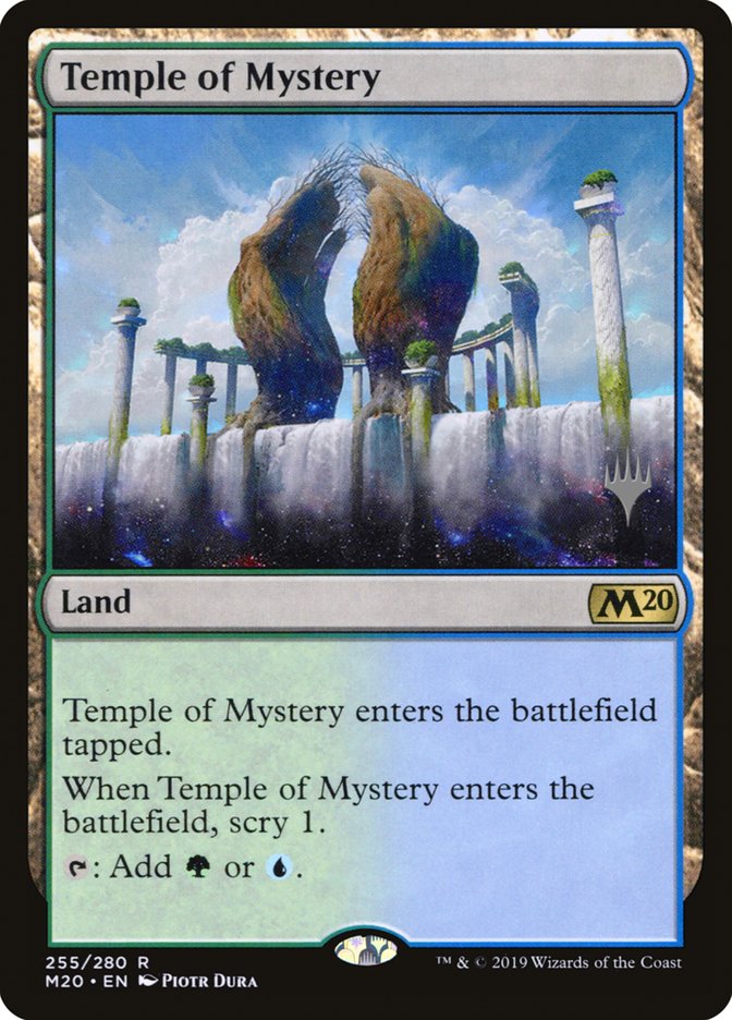 Temple of Mystery (Promo Pack) [Core Set 2020 Promos] Magic: The Gathering