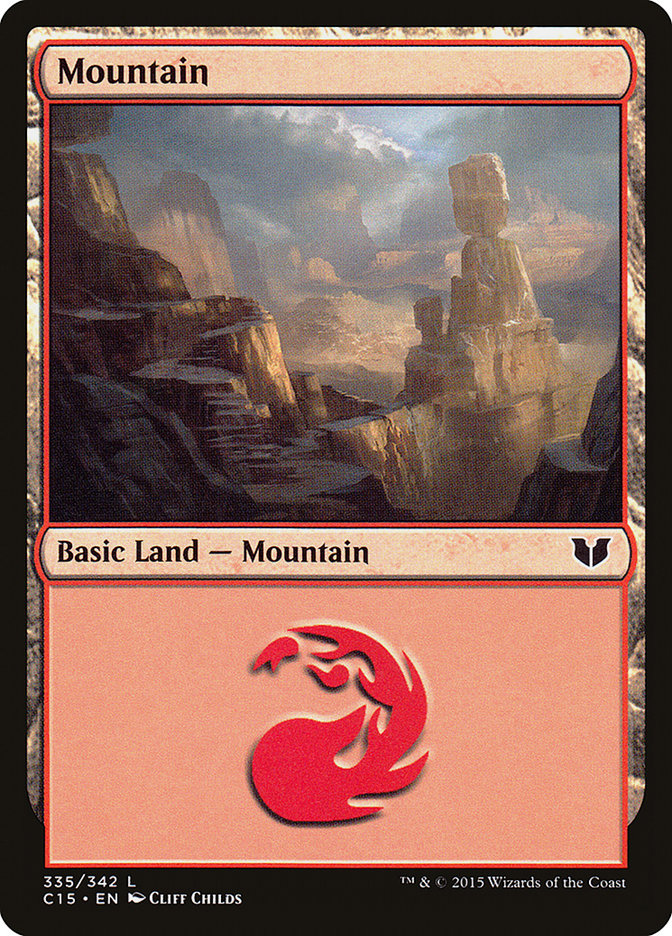Mountain (335) [Commander 2015] Magic: The Gathering