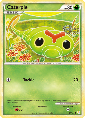 Caterpie (57/123) [HeartGold & SoulSilver: Base Set] Pokémon