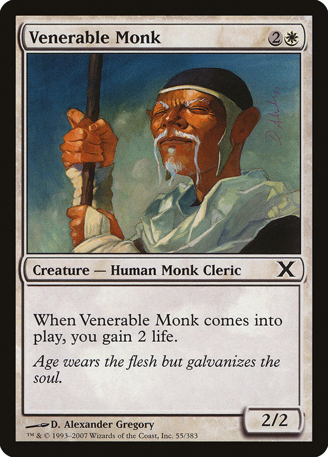 Venerable Monk [Tenth Edition] Magic: The Gathering