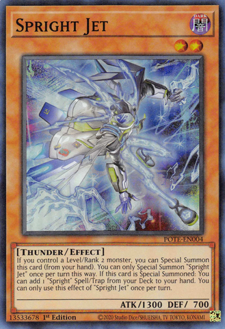 Spright Jet [POTE-EN004] Super Rare Yu-Gi-Oh!
