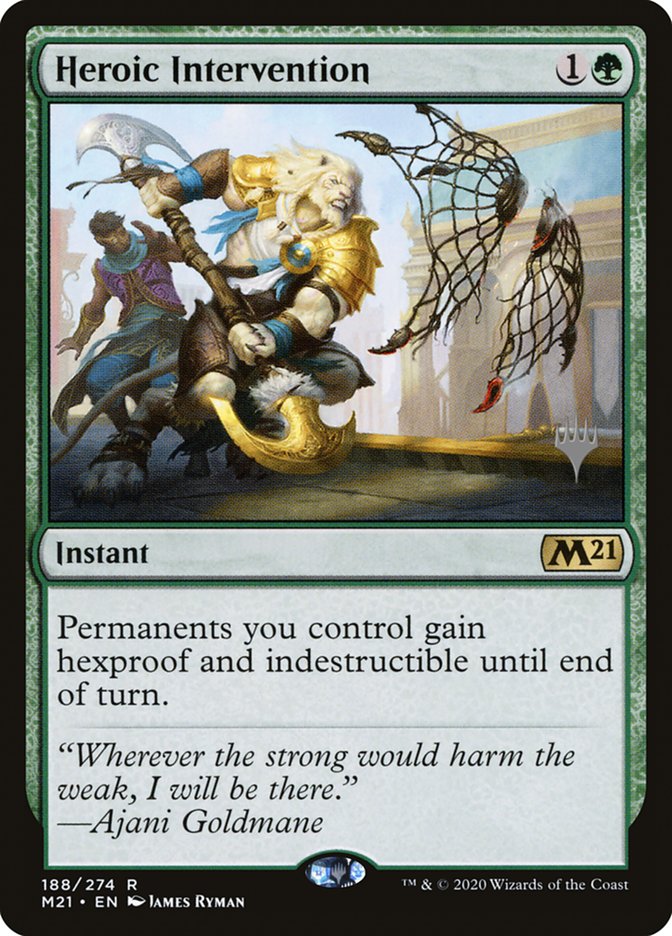 Heroic Intervention (Promo Pack) [Core Set 2021 Promos] Magic: The Gathering