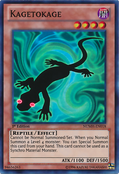 Kagetokage [NUMH-EN018] Super Rare Yu-Gi-Oh!