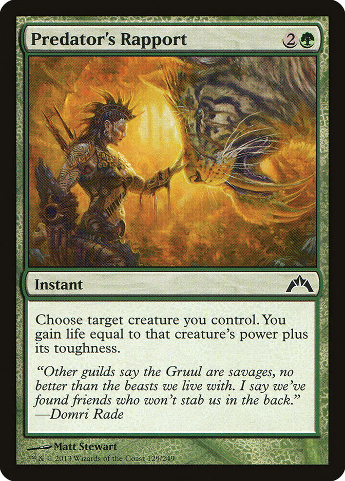 Predator's Rapport [Gatecrash] Magic: The Gathering