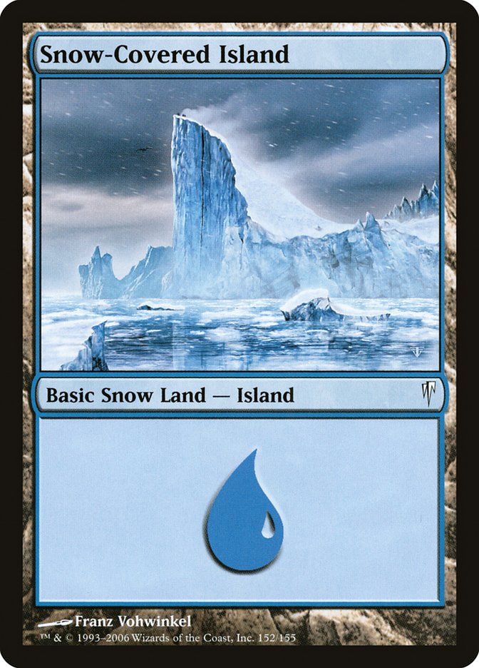 Snow-Covered Island [Coldsnap] Magic: The Gathering