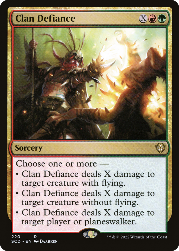 Clan Defiance [Starter Commander Decks] Magic: The Gathering