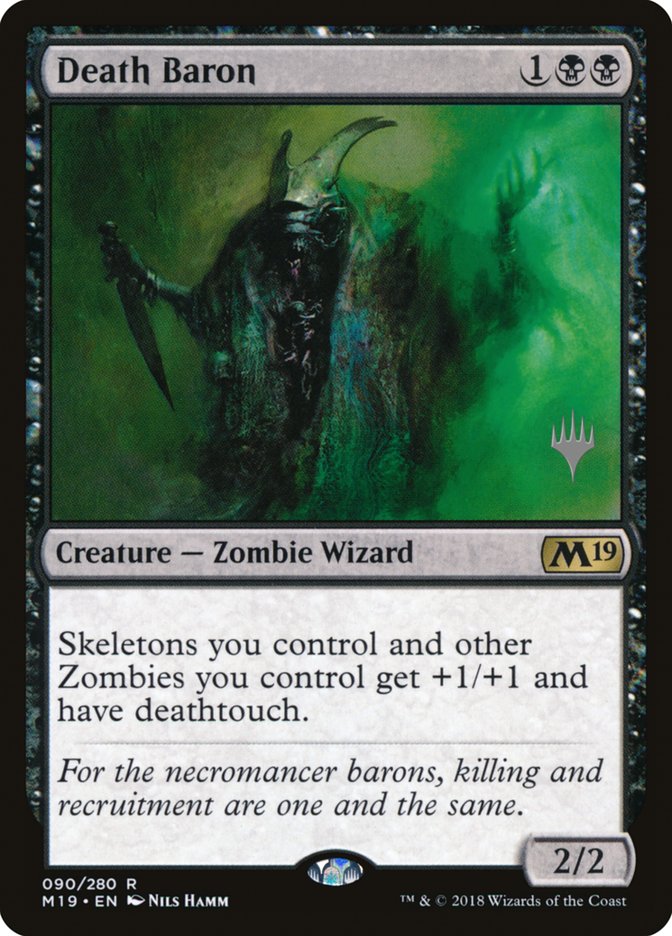 Death Baron (Promo Pack) [Core Set 2019 Promos] Magic: The Gathering