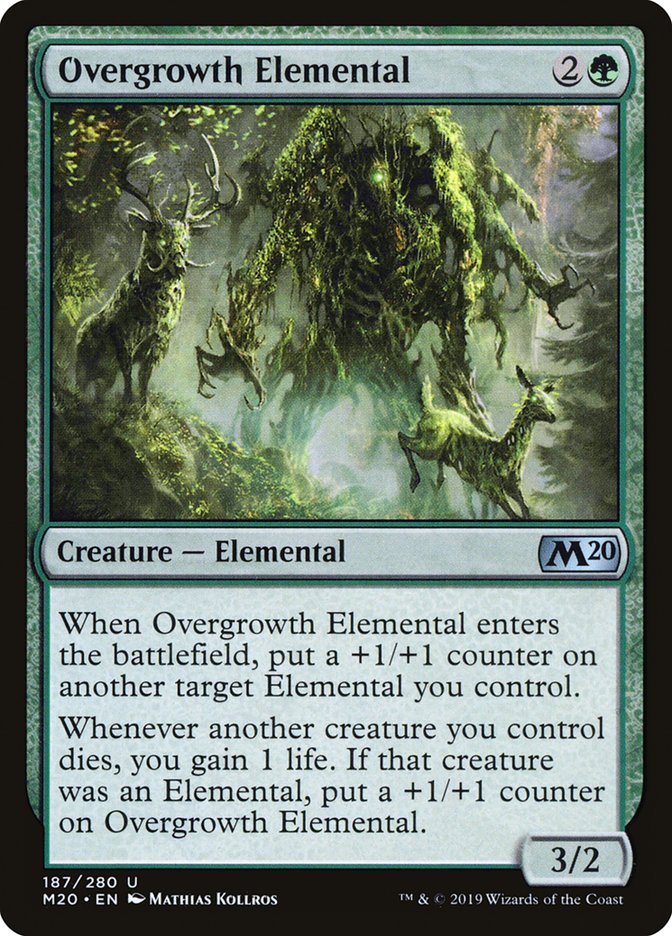 Overgrowth Elemental [Core Set 2020] Magic: The Gathering