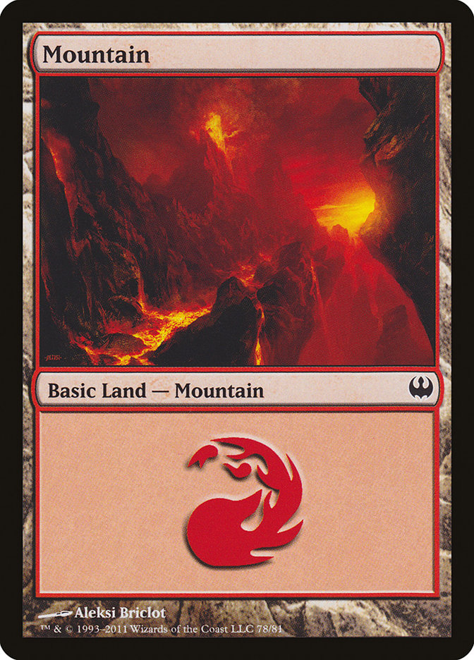Mountain (78) [Duel Decks: Knights vs. Dragons] Magic: The Gathering